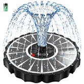 SZMP solar fountain with glass panel captures sunlight for steady operation and aesthetics.