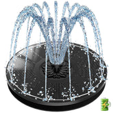 SZMP Solar Fountain panel close-up highlighting efficient glass panel for reliable sun-powered operation