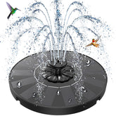 SZMP Solar Fountain upgrade assembly in a sunny garden for effortless setup.