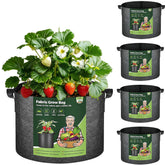 T4U 10-gallon grow bag tear-resistant fabric for long-lasting outdoor planting.