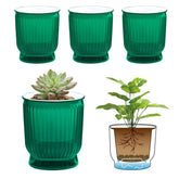 T4U 4-inch self-watering pot front view showing the reservoir for indoor hydration