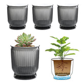 T4U 4-inch self-watering pot with water indicator for easy care and monitoring.