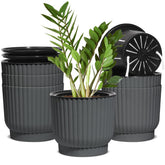 T4U 6 inch self-watering pot with water reservoir for easy indoor plant care