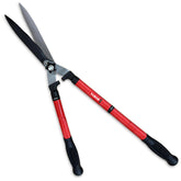 TABOR TOOLS B212A telescopic hedge trimmer extends reach for tall shrubs.
