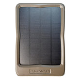 TACTACAM Reveal solar panel setup powering trail cameras in the field.
