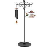 TAGEPUJIE adjustable double shepherd hook base provides stable outdoor display