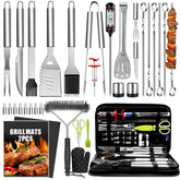Taimasi 34Pcs grill accessories set with all-in-one tools for backyard BBQs