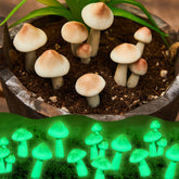 Taiyin luminous mushroom miniatures brighten outdoor fairy gardens at night