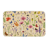 TAJWE floral wildflowers doormat traps dust at the entrance, keeping floors clean.