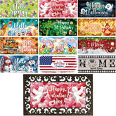 Tangren 12pc doormat inserts spring pattern for welcoming entryway and fresh mood