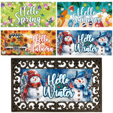 Tangren spring-pattern doormat enhances entryway welcome with seasonal flair.