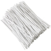 Tangyinrd 6 inch white twist ties for bag sealing and freshness