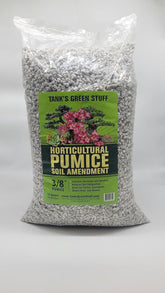 Tank's Green Stuff horticultural pumice 16qt closeup showing porous surface for moisture retention