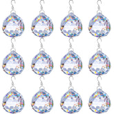 TANOMA 12-pack crystal ball prisms brighten windows with rainbow light.