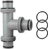 Taudang 1-1-2 inch tee joint hose connector ready for easy installation on 1-5-inch hoses