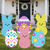 taupphoo large 24inch easter egg yard sign for curbside display