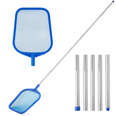 Tavaleu pool skimmer net with five-section pole for extended reach