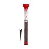 Taylor Jumbo Jr rain gauge full product view showing bold red color
