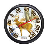 Taylor large-dial thermometer with deer pattern for patio or poolside accuracy