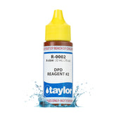 Taylor R-0002-A reagent bottle for accurate chlorine and bromine testing.