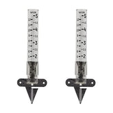 Taylor rain gauge with five-inch capacity for precise yard precipitation data.