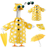 TAZKZZY porch goose outfit polka dot for 23 inch statue