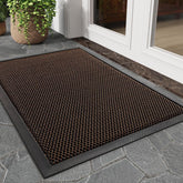 Tchdio front door mat dirt-trapper 17x29 captures dirt and moisture at the entry.