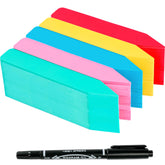 TDHDIKE plant labels 4-inch colorful pack for quick seedling organization.
