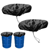 TECARATE 55-gallon drum cover with universal fit shields barrels from rain and sun.