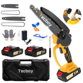 Tecboy 8 inch mini chainsaw with 2 in 1 function for versatile pruning
