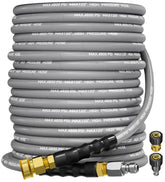 TechSweepPro 38inch hose with swivel quick-connect for easy, kink-free setup.