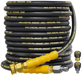 TechSweepPro 4200psi hose 50ft with swivel quick connect for easy, kink-free setup.