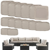 TECOSARA seat cushion covers 25x25 inches, durable and breathable for outdoor seating
