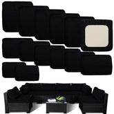 TECOSARA outdoor cushion covers for seat cushions, durable and easy to clean.