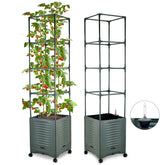 TeCreatio tomato planter fully assembled, ready for sun-loving container gardening