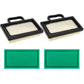 Tecreddy air filter 499486S-698754 two-pack improves airflow for Briggs & Stratton engines.