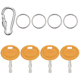 Tecreddy Cub Cadet key pack front view showing compatible replacement keys for riding mowers