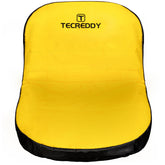 Tecreddy LP92334 seat cover front view protecting a John Deere seat with weatherproof fabric