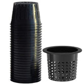 Tectsia 6-inch net cup with wide lip for easy root inspection in hydroponics.