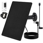 Teczckc solar panel for Ring Camera – front view for outdoor charging.