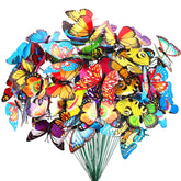 Teenitor butterfly garden stake colors brighten flower borders.