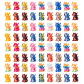 Teenzee mini dragon figures with gradient colors for fantasy fairy gardens.