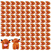 Teenzee mini-highland-cow-figurines-collection add adorable charm to dessert displays.