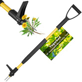 Tegarbed 39-inch stand-up weed puller: side view for easy weed removal.