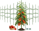 Tegarbed 6-pack tomato cage provides sturdy support for heavy garden plants