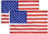 Teiulon American Flag 3x5ft outdoors with sun-resistant colors for garden displays.
