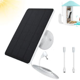 TEKCAM 4W solar panel powers bird feeder cameras outdoors during daylight