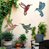Teling hummingbird wall art adds timeless charm to your living room.