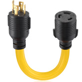 Tellegloww L14-30P to L6-30R adapter cord for reliable 30A connections