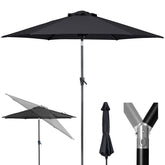 Tempera 10ft patio umbrella with push-button tilt for adjustable shade